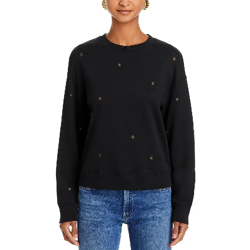 Ramona Womens Crewneck Long Sleeve Sweatshirt Hoodie with Pattern Geometric Abstract