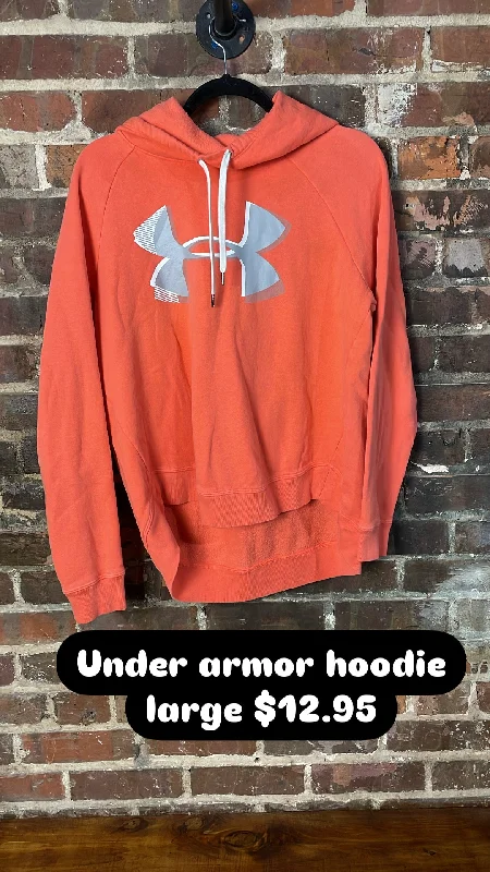 Under armor hoodie Hoodie with Hem Patch Decorative Personalized