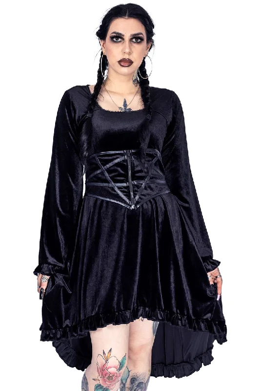 Heartless Wraith Dress (L, XL) Off-the-shoulder Chic Trendy