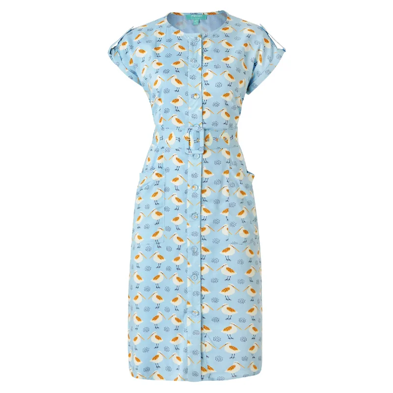 Lavinia Button Down Dress Sky Tunics Trendy modern