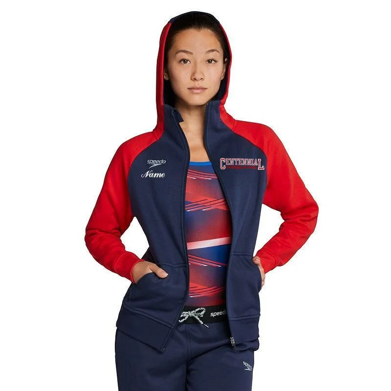 Centennial Speedo Female Team Jacket w/ Embroidered Logo Elasticated Jacket Padded Jacket Insulated Jacket