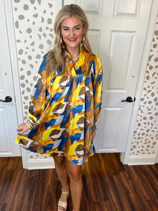 Fall Garden High Ruffle Dress Tunics Luxurious high-end