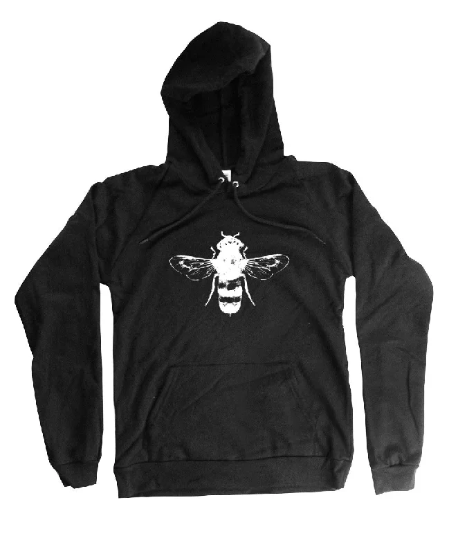 Organic Unisex Cotton Bee Hoodie Hoodie with Longline Fit Extended Stylish