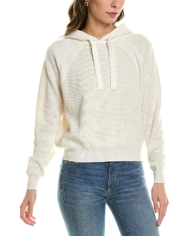 WISPR Hayley Silk-Blend Hoodie Hoodie with Contrast Stitching Detailed Premium