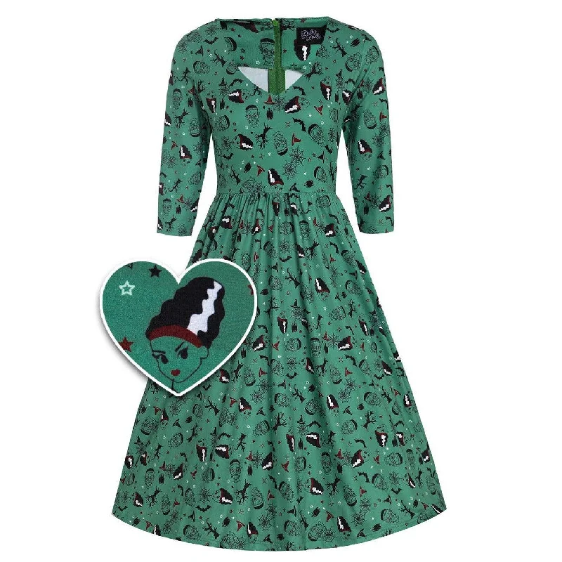 Dolly and Dotty Billie Green Frankenstein & The Bride Dress Tunics Luxurious high-end