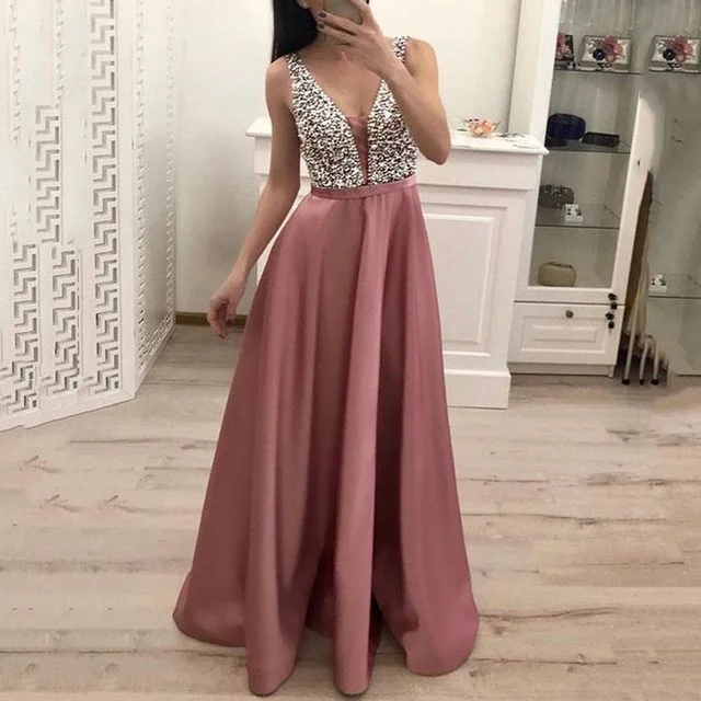 Pink party dress
