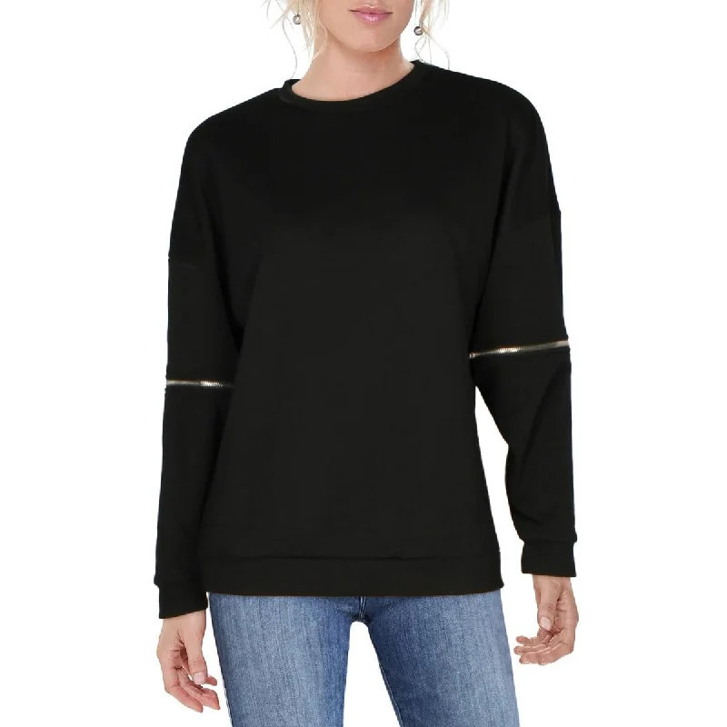 Womens Crewneck Bishop Sleeve Sweatshirt Hoodie with Relaxed Fit Easy Casual