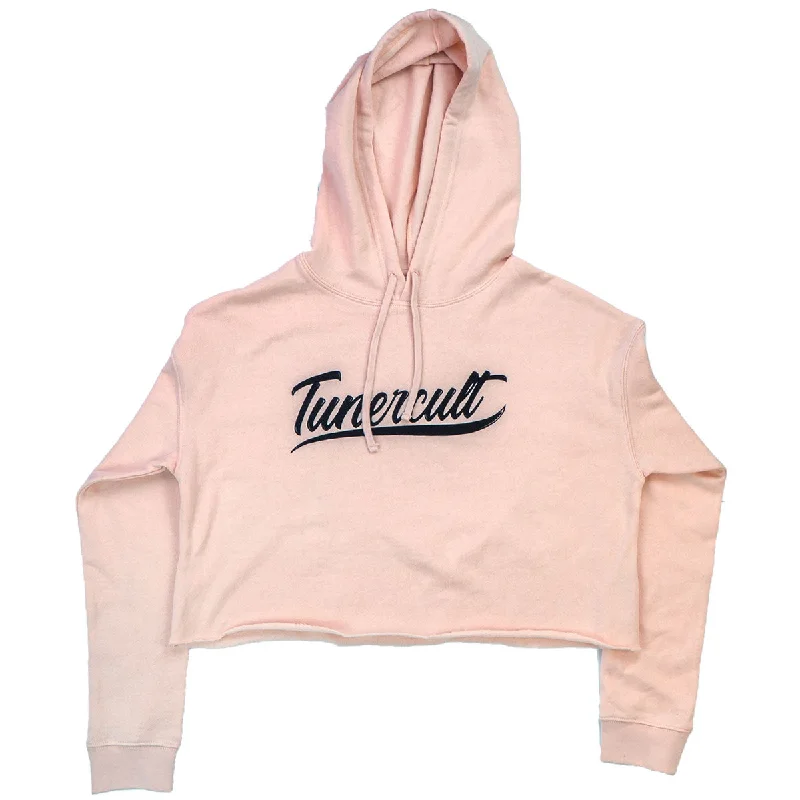 Squad - Ladies Crop Hoodie Hoodie with Elastic Cuffs Stretchable Comfortable