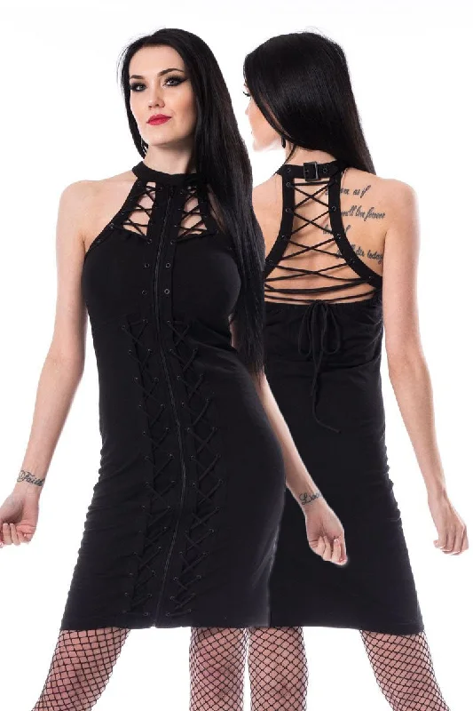 Chemical Black Matilda Dress (S) Tunics Solid Classic