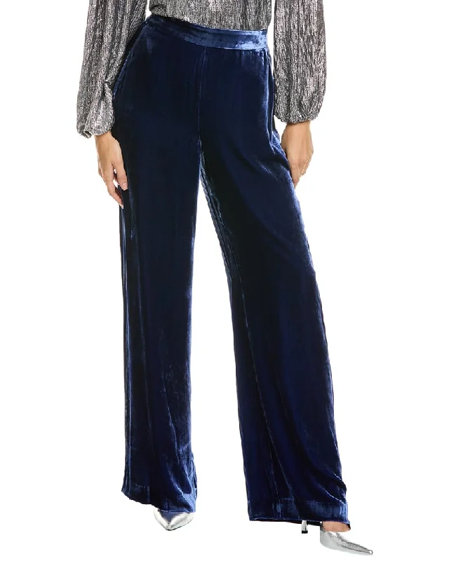 Kobi Halperin Marci Silk-Blend Velvet Pant Trendy Velvet Pants
