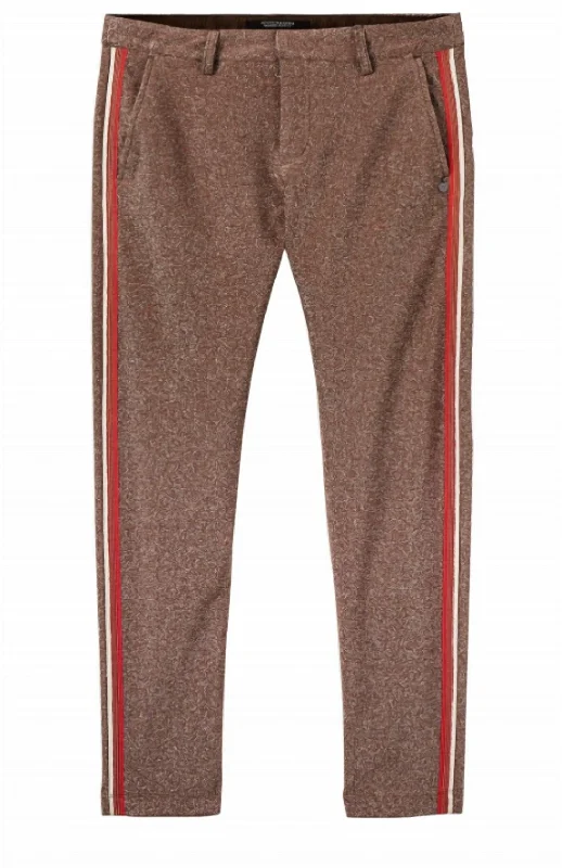 Lurex Tailored Pant In Gold Casual Track Pants