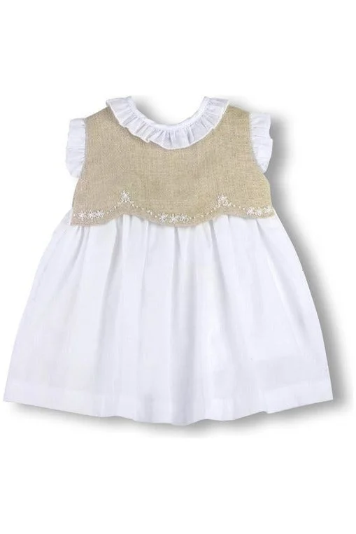 Pretty Peasant Baby Girl Dress