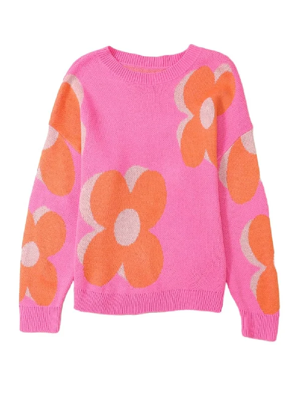 Flower Power Knit Sweater Rayon Fabric Velvet Fabric Corduroy Fabric