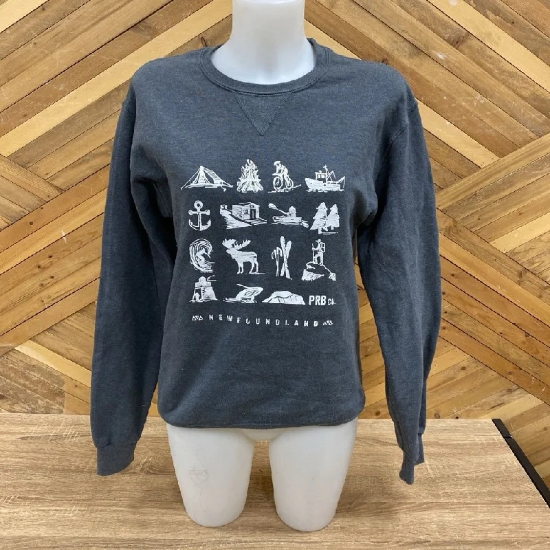 Newfoundland- crewneck sweater: Grey -women-SM Modern Contemporary Chic