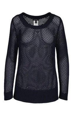 Tribal Open Stitch Sweater 4548O-3224-0314 Ink - 1 ONLY SIZE XXL - 20% OFF Long Sweater Short Sweater Cropped Sweater