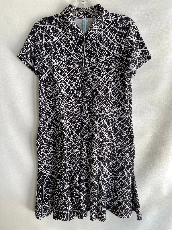 S/S Zip Up Ruffle Dress-LBWH