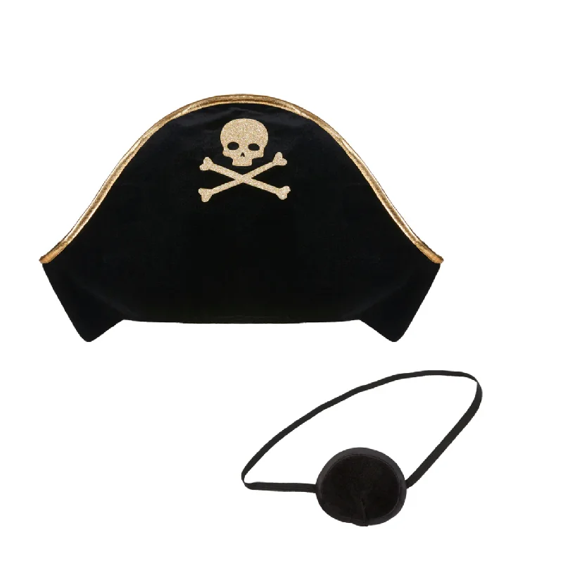 Pirate Hat + Patch Dress Up Set