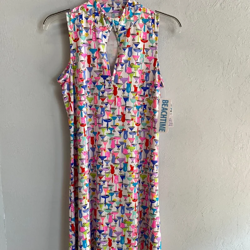 Sleeveless Zip Up Dress-Cheers