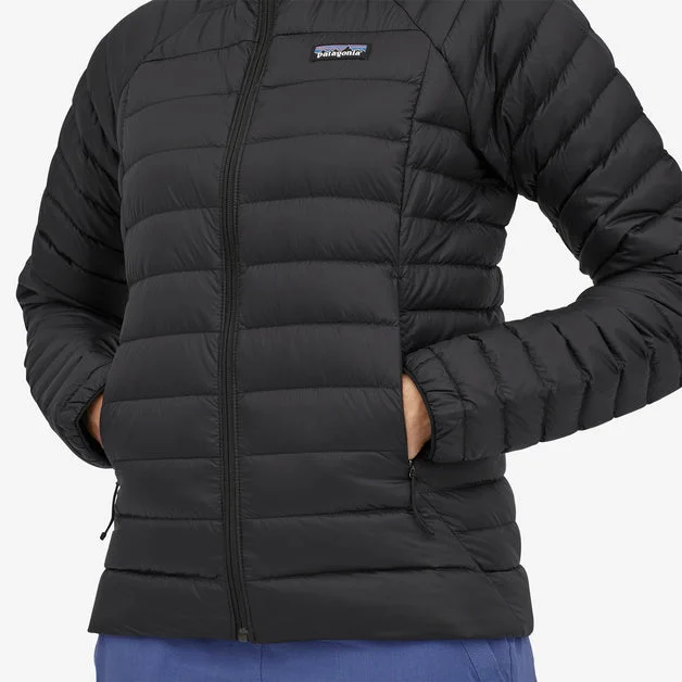 Patagonia Down Sweater Jacket Sienna Clay Handmade Hand-knitted Hand-woven