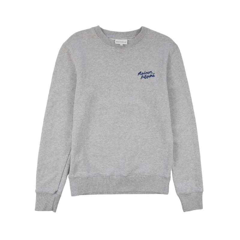 Maison Kitsune Crewneck Sweater - Women's S Terry Terry Cloth Terry Knit