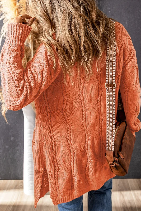 Open Front Sweater Sweater Knitwear Pullover