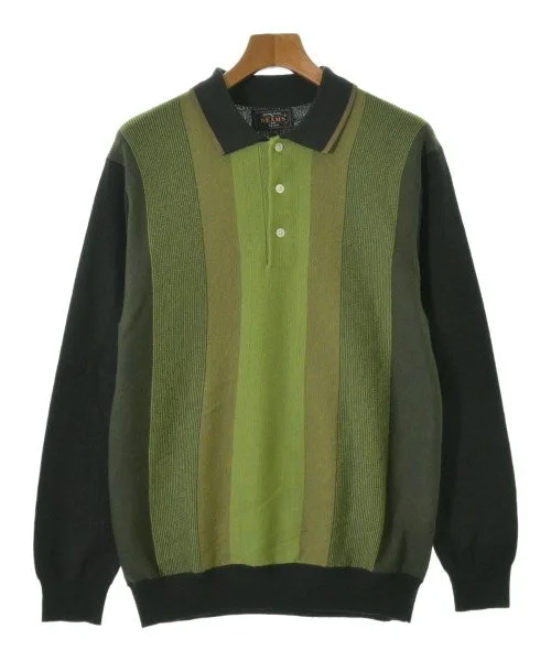 BEAMS PLUS Sweaters Denim Fabric Leather Fabric Suede Fabric