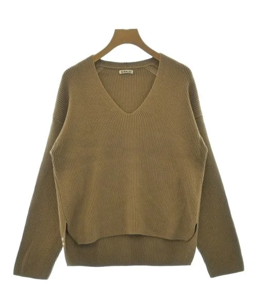 AURALEE Sweaters Notch Collar Peter Pan Collar Cowl Neck