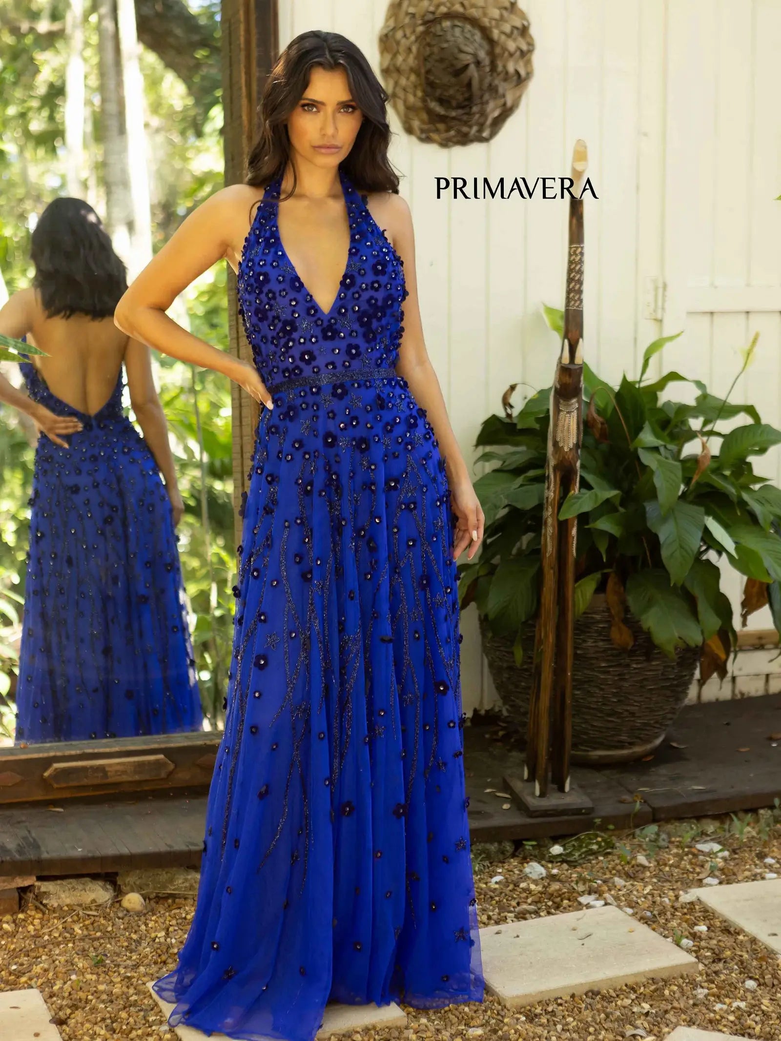Primavera Couture 12055 Prom Dress Long Beaded Gown