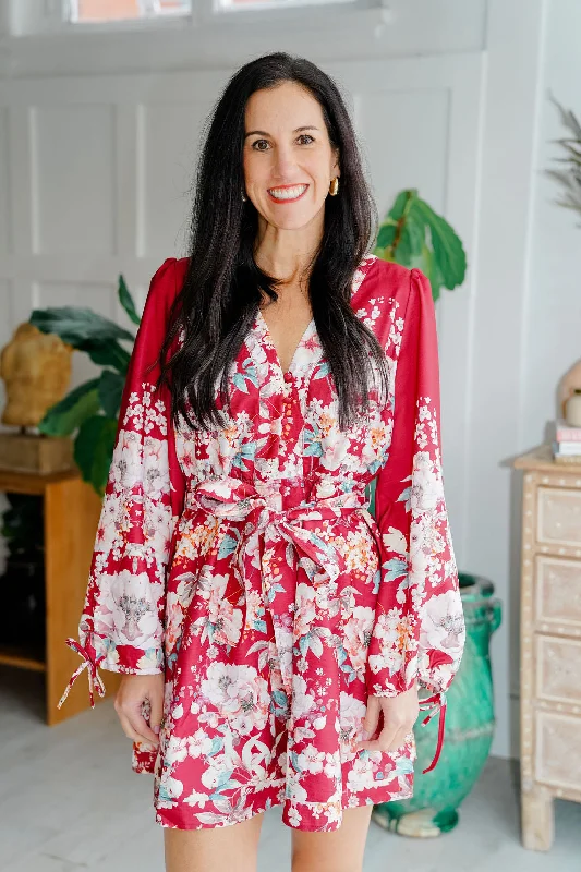 Veronica Floral Tie Dress