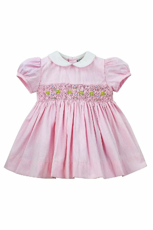 Baby Girl Picque Classic  Pink Dress