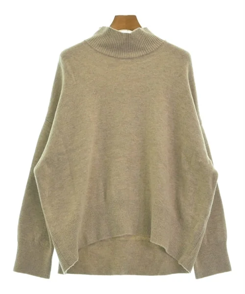 BLACK by moussy Sweaters Solid Color Striped Floral Print