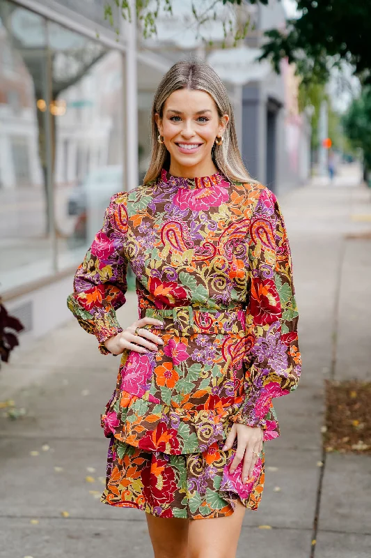 Beck Floral Belted Dress