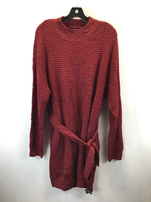 Dress Sweater By Clothes Mentor, Size: Xl Toggled Drawstring Belted