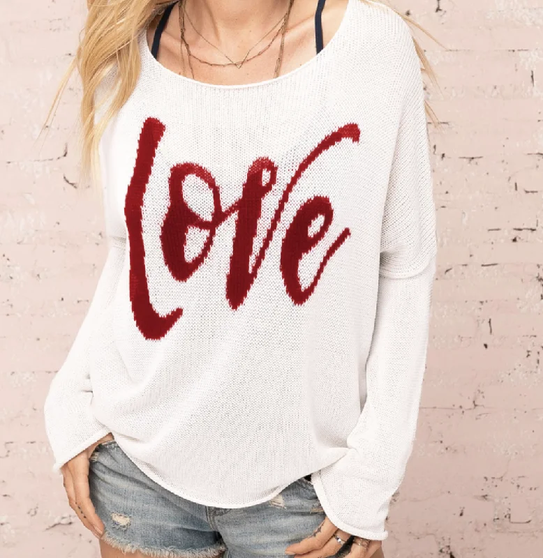 Love Boyfriend Crew Mercer Sweater Terry Terry Cloth Terry Knit