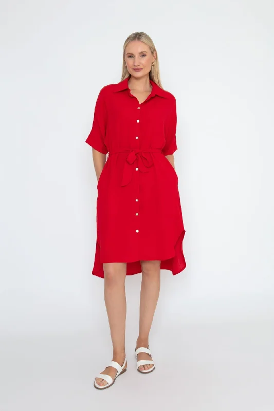 Resort Dress in Red
