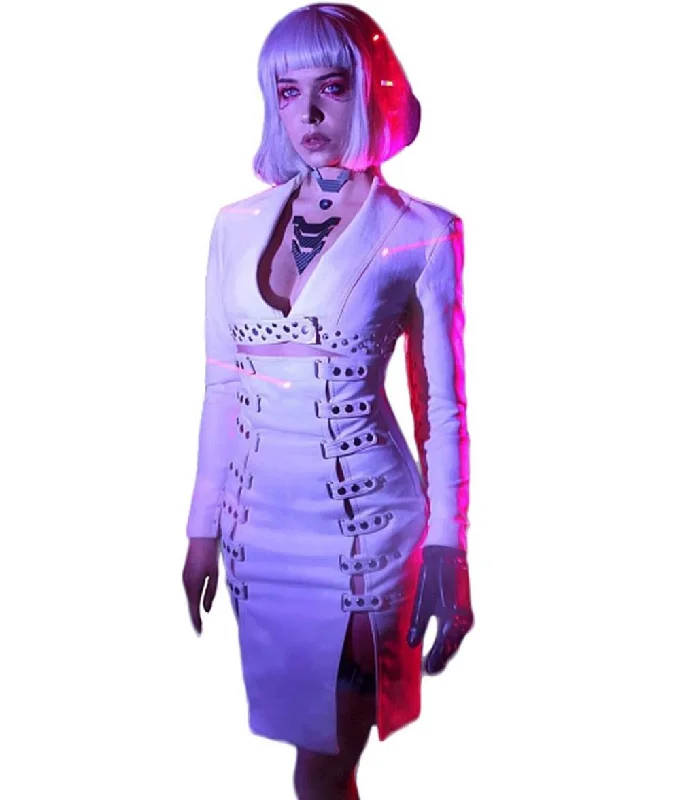 Cyberpunk 2077 Night City Neon Girl Coat