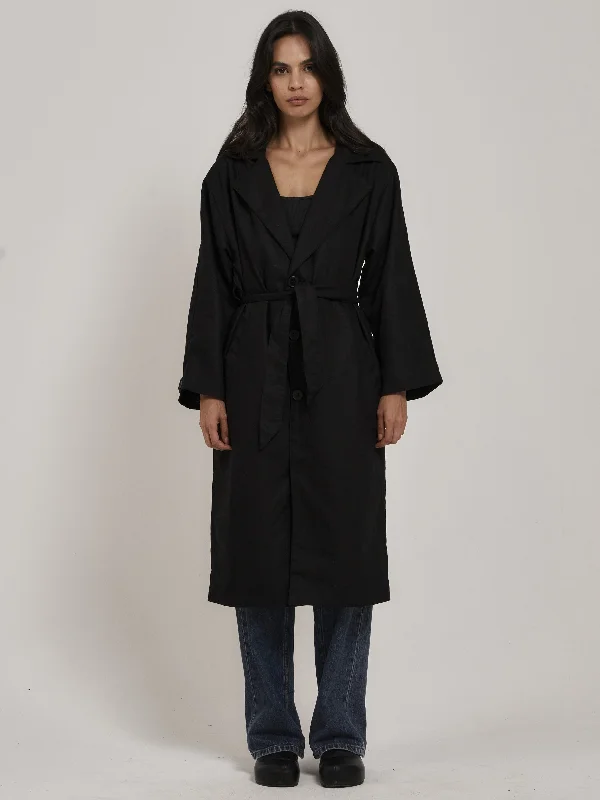 Discovery Trench Coat - Black