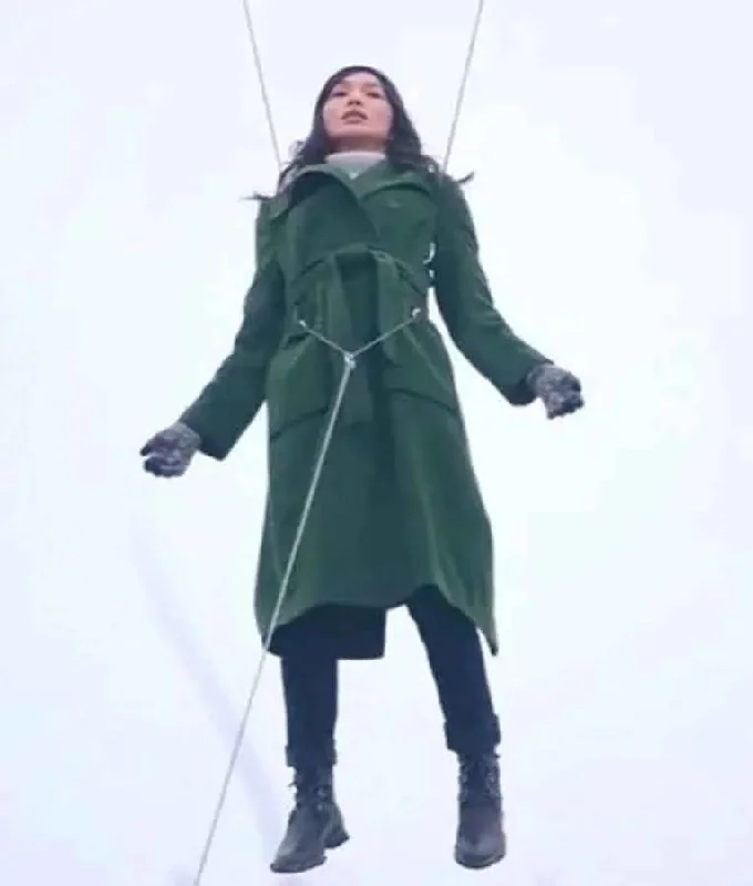 Gemma Chan Eternals 2021 Coat