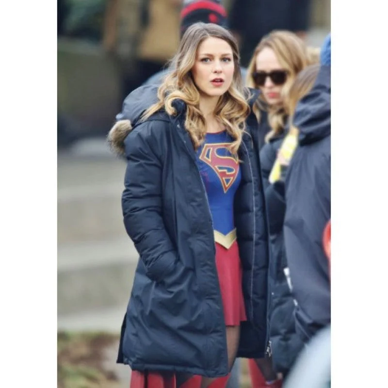 Kara Danvers Supergirl Puffer Coat