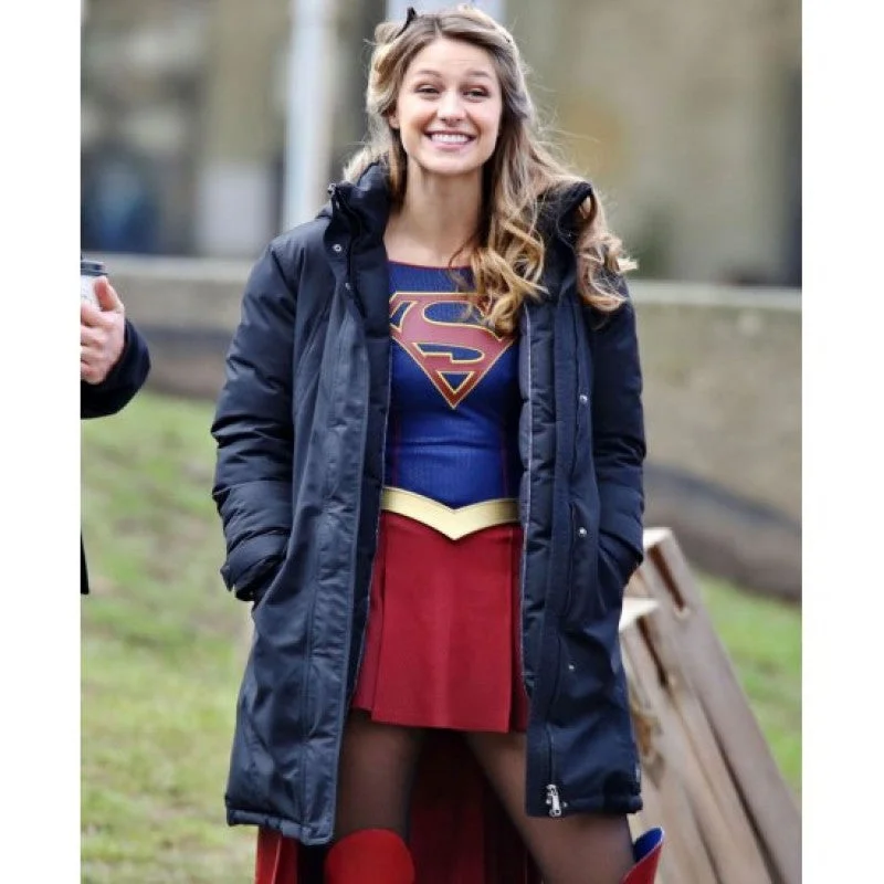 Kara Danvers Supergirl Puffer Coat