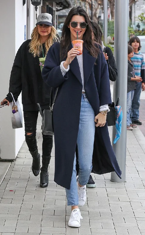 Kendall Jenner Blue Coat