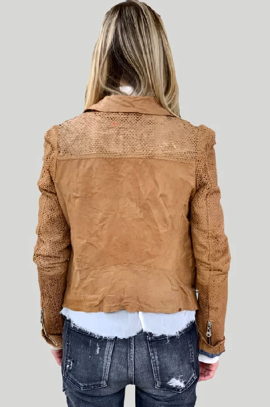 Leather Jacket - Camel