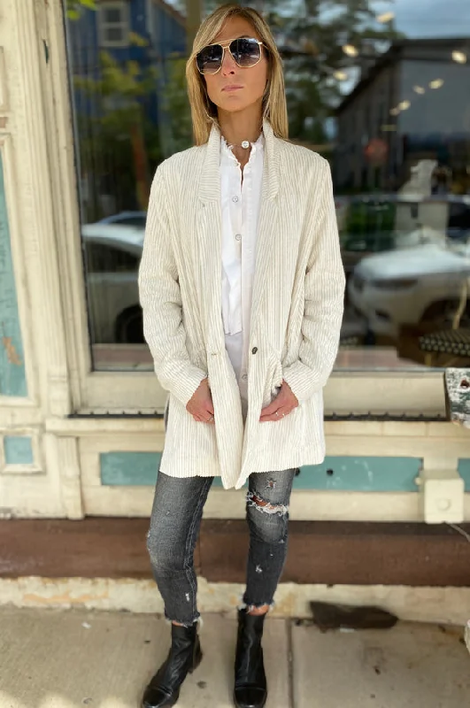 Mid Length Jacket - Ivory