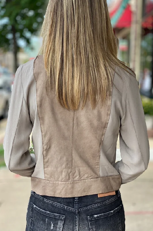 Moto Jacket - Beige