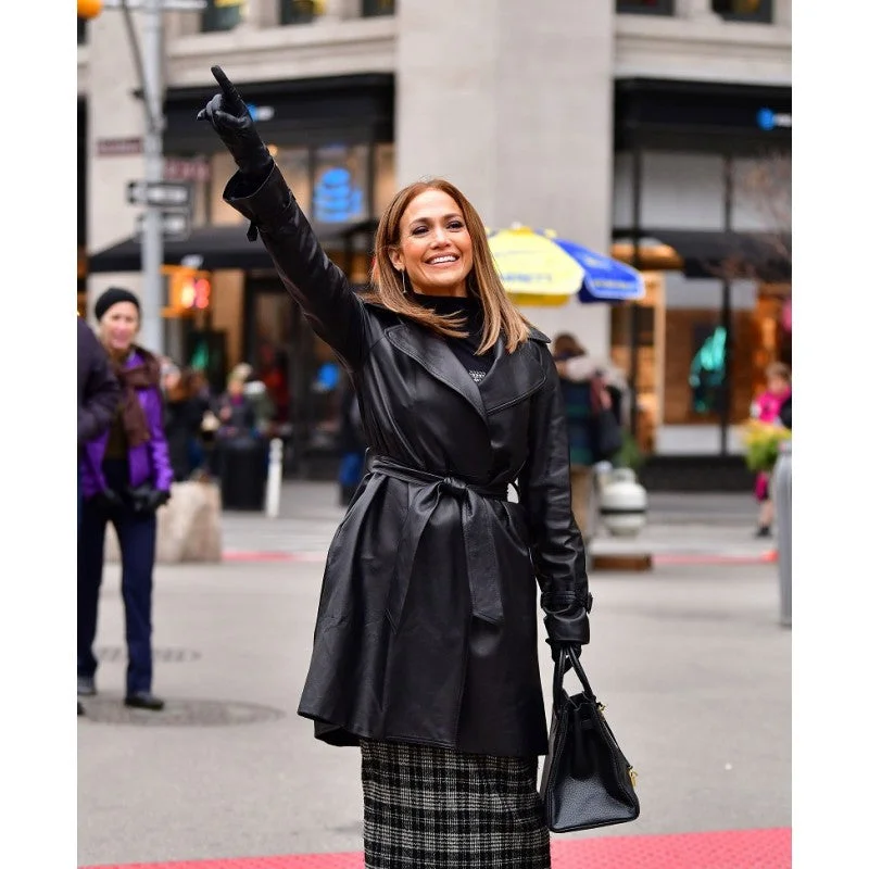 Second Act Jennifer Lopez Leather Coat