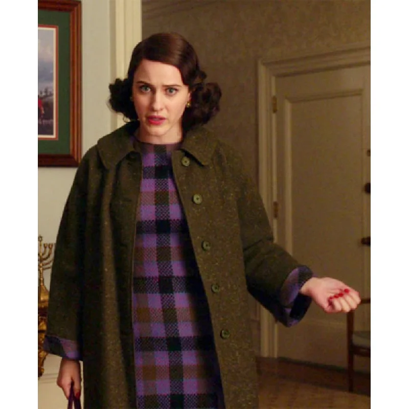 The Marvelous Mrs. Maisel Rachel Brosnahan Black Coat