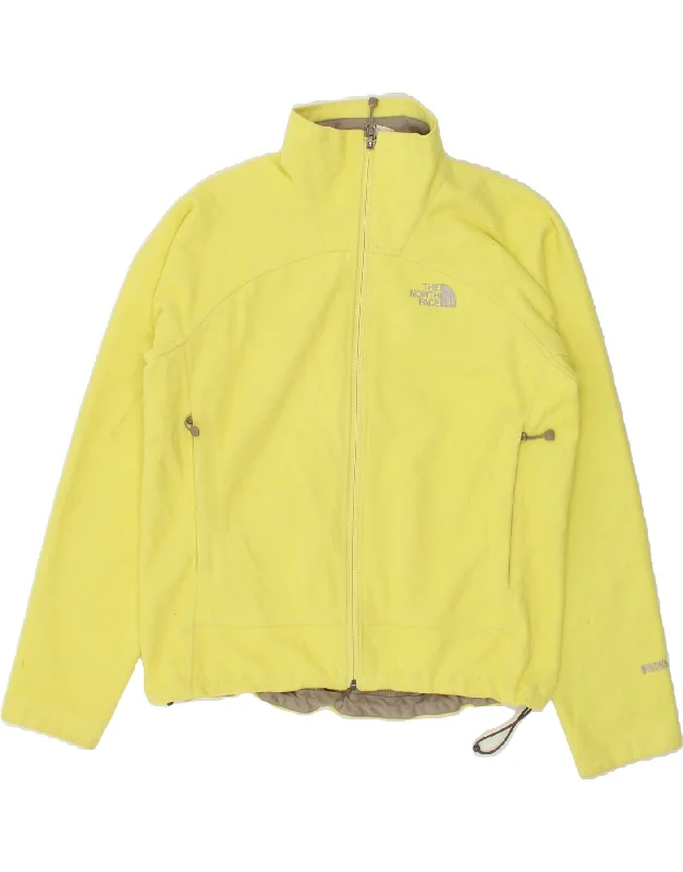 THE NORTH FACE Womens Fleece Jacket UK 14 Medium Yellow Polyester