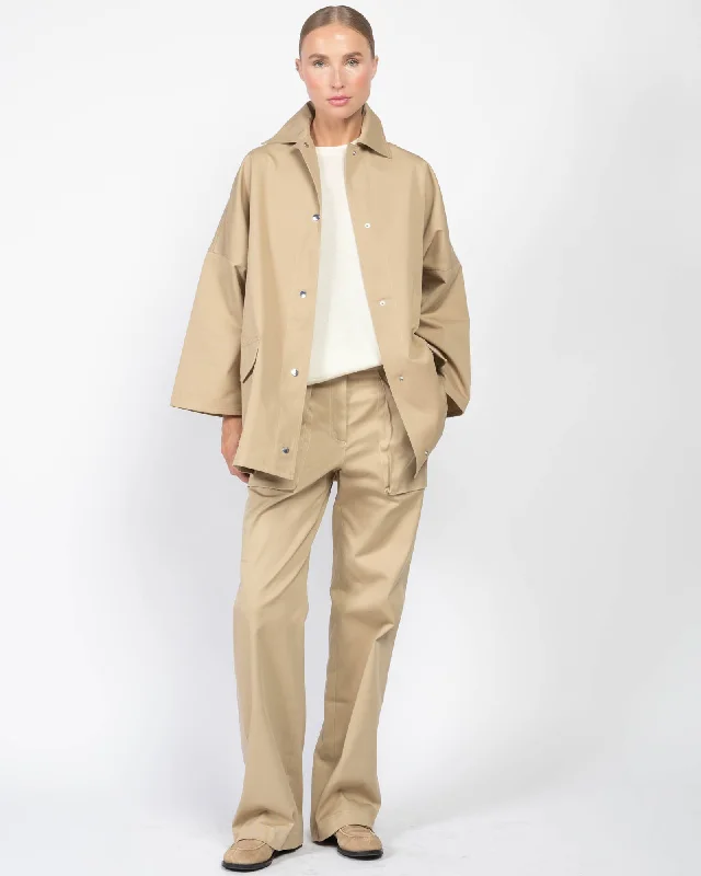 Cotton Twill Oversized Jacket