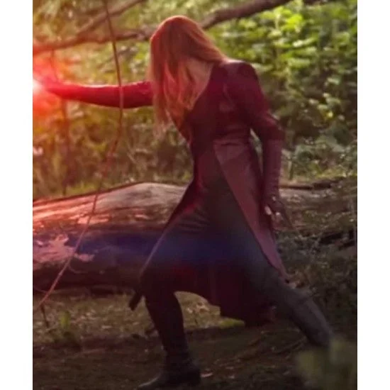 WandaVision Wanda Maximoff Leather Coat