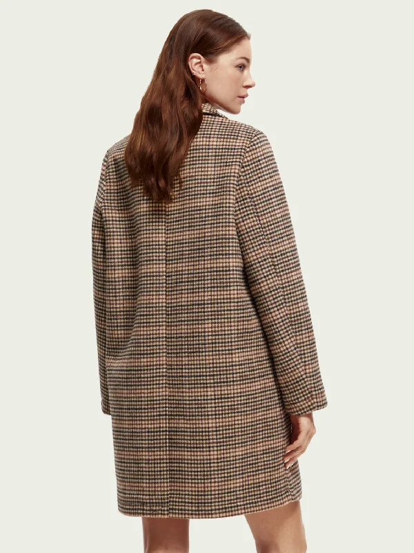 Wool-blended tailored Coat